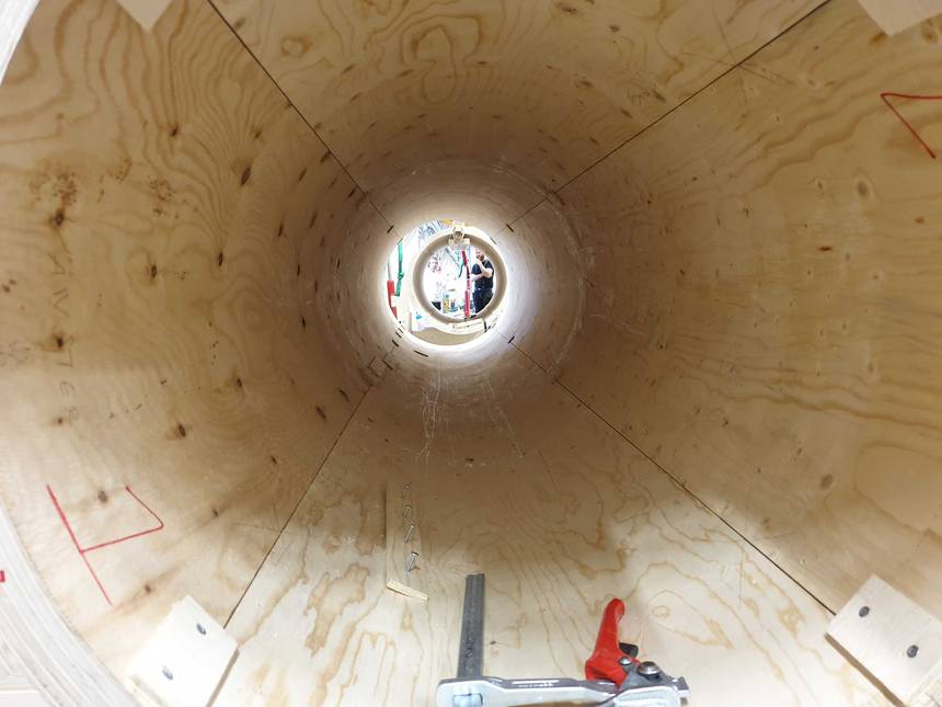 View inside tube